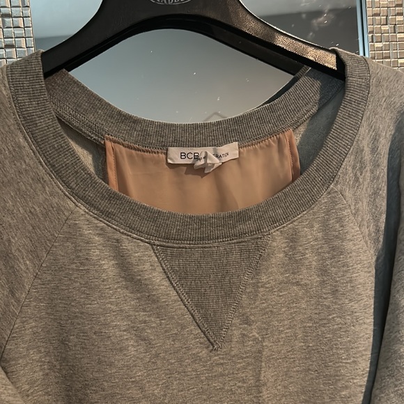 BCBG Lg Tunic Shirt Dress Layered Look BCBGeneration Sweatshirt Sweater Sweater - Picture 3 of 7